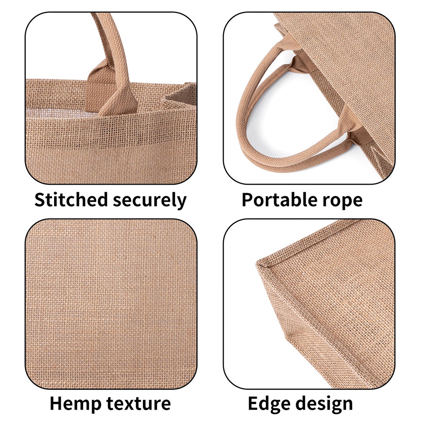 Duck and Cover Shop Vintage  Burlap Tote Shopping Bag